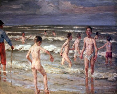 Bathing Boys by Max Liebermann
